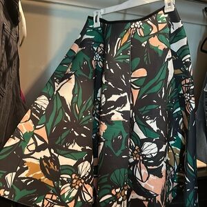 H&M scuba pattern midi skirt size 10